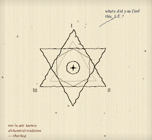 Schizzo III — where did you find this, I.E.? · not in any known alchemical tradition