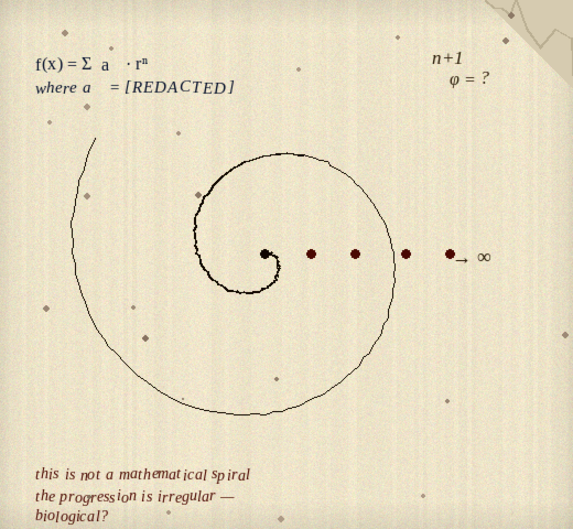 Schizzo V — spirale biologica irregolare